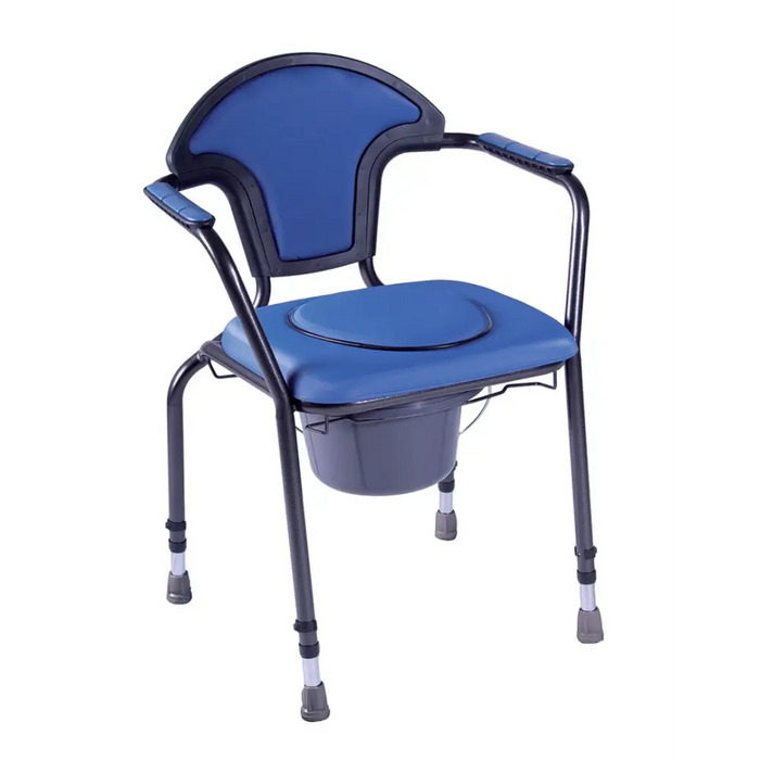 OPEN sanitary chair with height adjustment Navy blue - Toilet and shower trolleysLIT-WTP<<<Bathroom