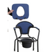 OPEN sanitary chair with height adjustment Navy blue - Toilet and shower trolleysLIT-WTP<<<Bathroom