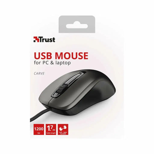 Optical mouse Trust 23733 Black - Електроника Периферни и резервни части<<<Компютри| Електроника<<<BigBuy&&&Мишки &