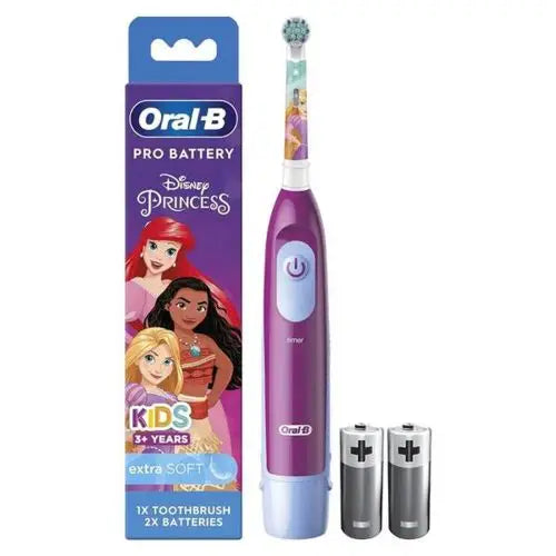 Oral-B Electric Toothbrush DB5 for Kids (Battery Powered) Princess Edition Purple/ Lavender EU