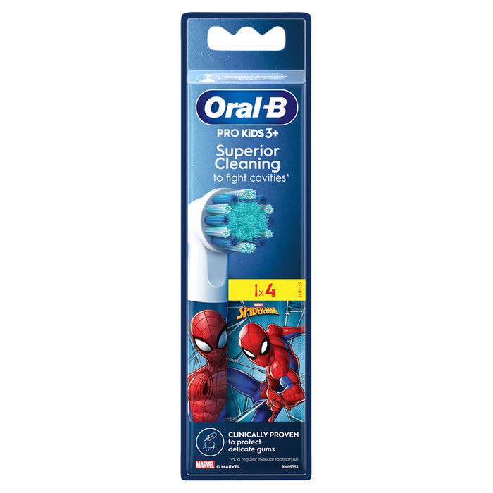 Set of tips ORAL B 10S-4 SPIDERMAN 12/47/7