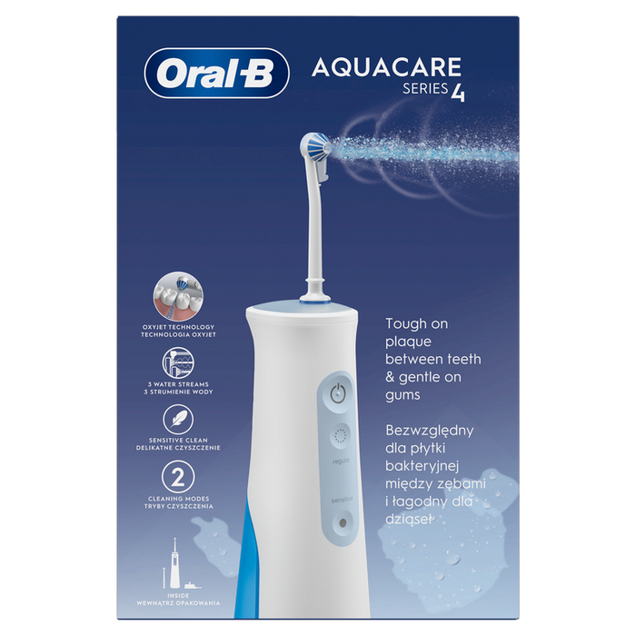 Oral B Aquacare4 dental irrigator, 145 ml tank capacity