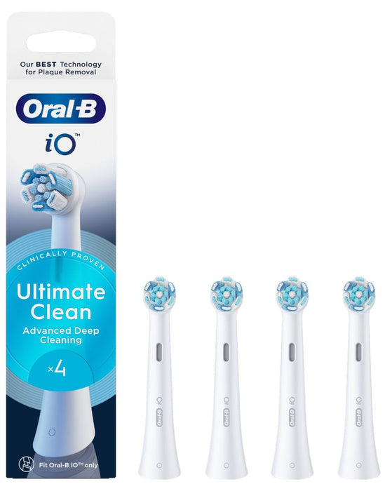 ORAL B 4 IO ULT CLEAN WH brush head set