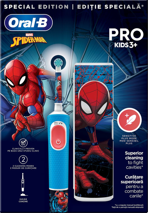 Electric toothbrush Oral B Vit Pro Spiderman+TC 6/8/6