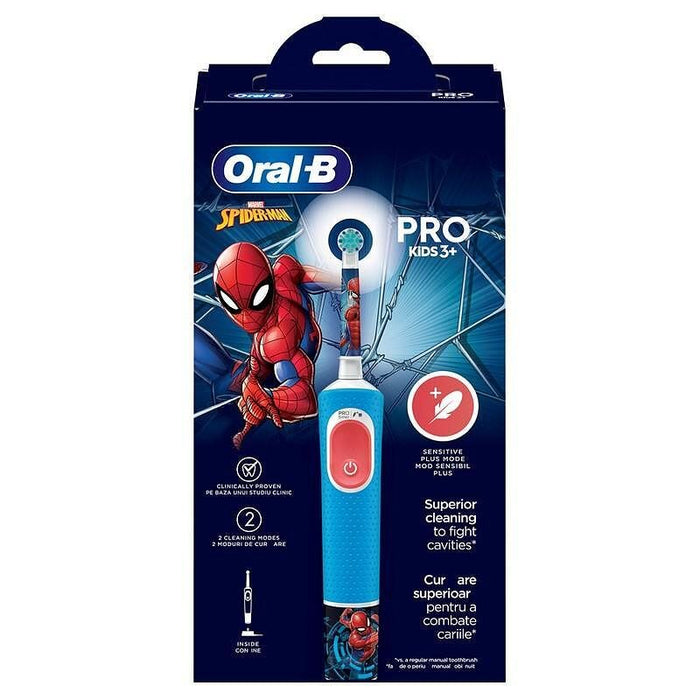 Oral B SPIDERMAN Pro 3+ electric toothbrush