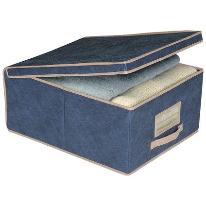 STORAGE BOX 48X36X19CM BLUE ORDINETT TNT Blue