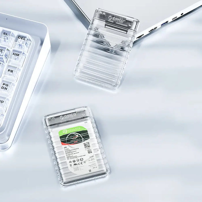 Orico 2139U3-V1 2.5’’ HDD/SSD USB Micro-B 5Gb/s Disk Drive - Transparent - Disk adapters<<<HurtelXML