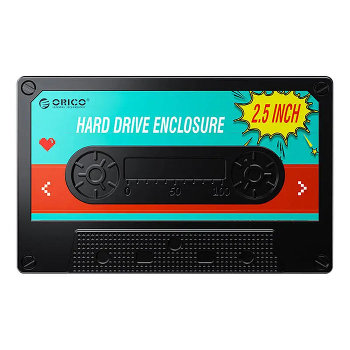 Orico 2580 HDD/SSD 2.5’’ drive enclosure 5Gbps USB-A to USB Micro-B (black) - Drive enclosures<<<IT