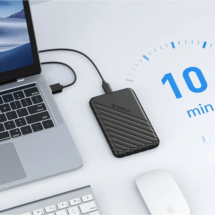 Orico 25PW1C-C3 2.5’’ HDD/SSD USB-C 3.1 6Gb/s Disk Drive - Black - Disk adapters<<<HurtelXML