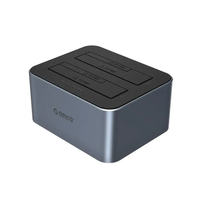 Orico 6626C3-C-V1 2-Drive Docking Station with Offline Clone Function 2.5’’/3.5’’ SATA HDD/SSD - Gray - Disk