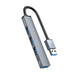 Orico AH-A13 USB-A Hub Docking Station 1x USB-A 3.0 + 3x USB-A 2.0 - Gray - USB hubs<<<HurtelXML
