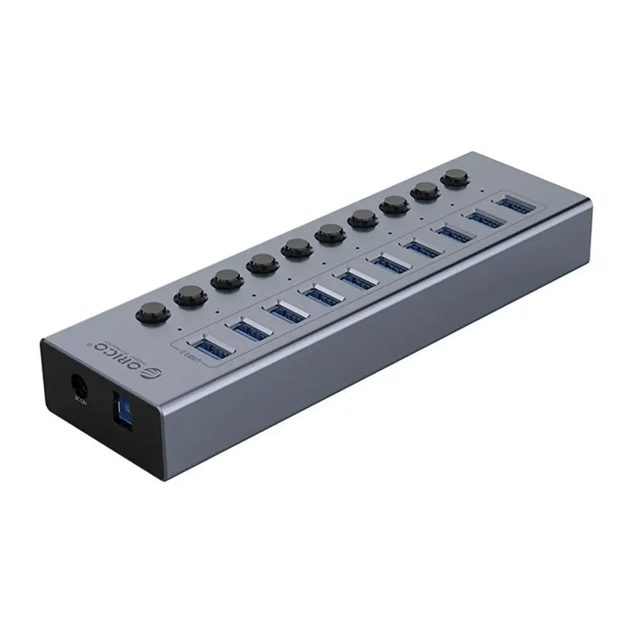 Orico BT2U3-10AB Hub 10x USB-A 3.0 with switches - gray - USB hubs<<<HurtelXML