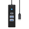 Orico Hub USB-C to 2x USB 3.0 + USB-C 5 Gbps 0.15m (Black) - Hubs<<<IT Accessories<<<InnproXML