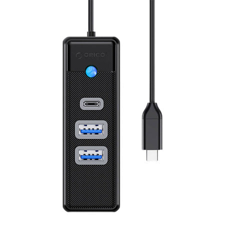 Orico Hub USB-C to 2x USB 3.0 + USB-C 5 Gbps 0.15m (Black) - Hubs<<<IT Accessories<<<InnproXML