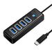 Orico HUB USB-C to 4x USB 3.0 5Gbps 0,15m Black - Hubs<<<IT Accessories<<<InnproXML
