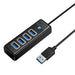 Orico Hub USB to 4x USB 3.0 5 Gbps 0.15m (Black) - Hubs<<<IT Accessories<<<InnproXML