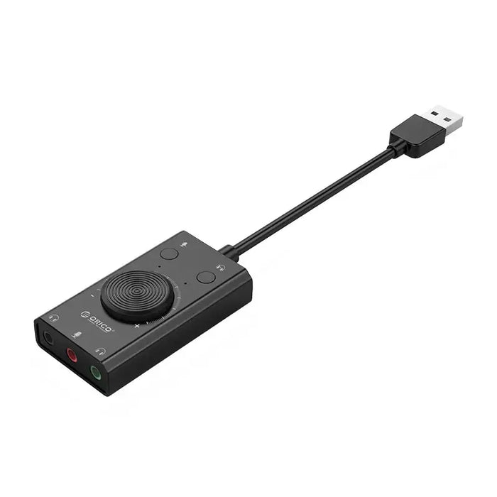 Orico SC2 External Multifunction Sound Card with USB-A - Black - Audio adapters<<<HurtelXML