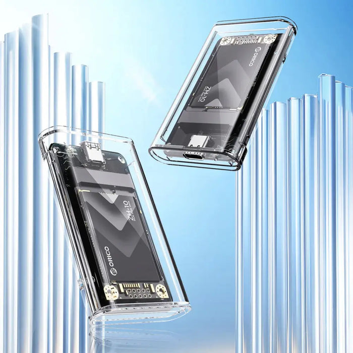 Orico TC10-MS MSATA USB-C 3.2 5Gb/s Disk Cartridge - Transparent - Disk adapters<<<HurtelXML
