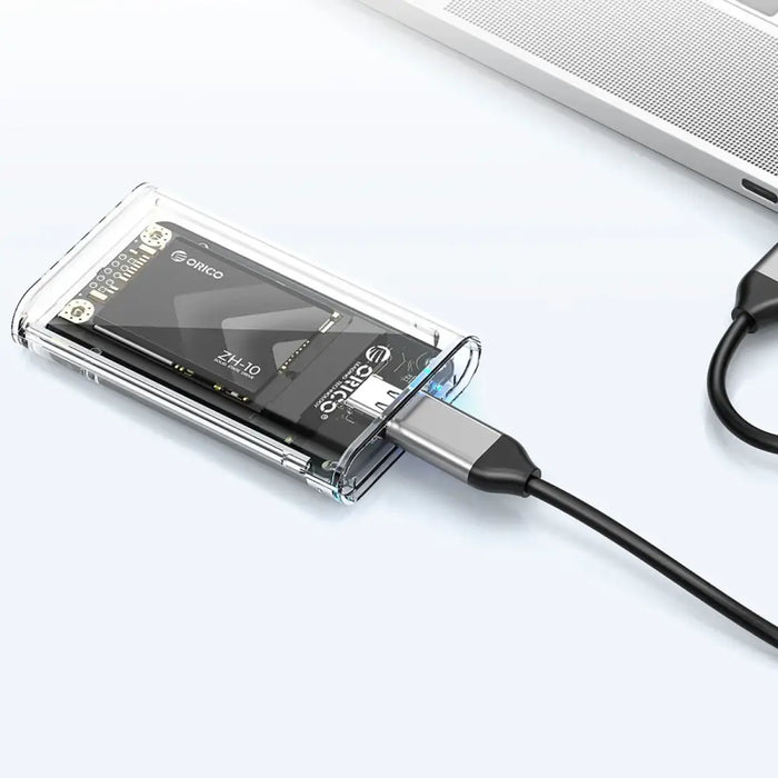 Orico TC10-MS MSATA USB-C 3.2 5Gb/s Disk Cartridge - Transparent - Disk adapters<<<HurtelXML