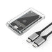 Orico TC10-MS MSATA USB-C 3.2 5Gb/s Disk Cartridge - Transparent - Disk adapters<<<HurtelXML