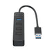 Orico TWU32-4A USB-A 3.1 hub / 1x USB-A 3.1 + 3x USB-A 2.0 + USB-C 5V/3A - black - USB hubs<<<HurtelXML