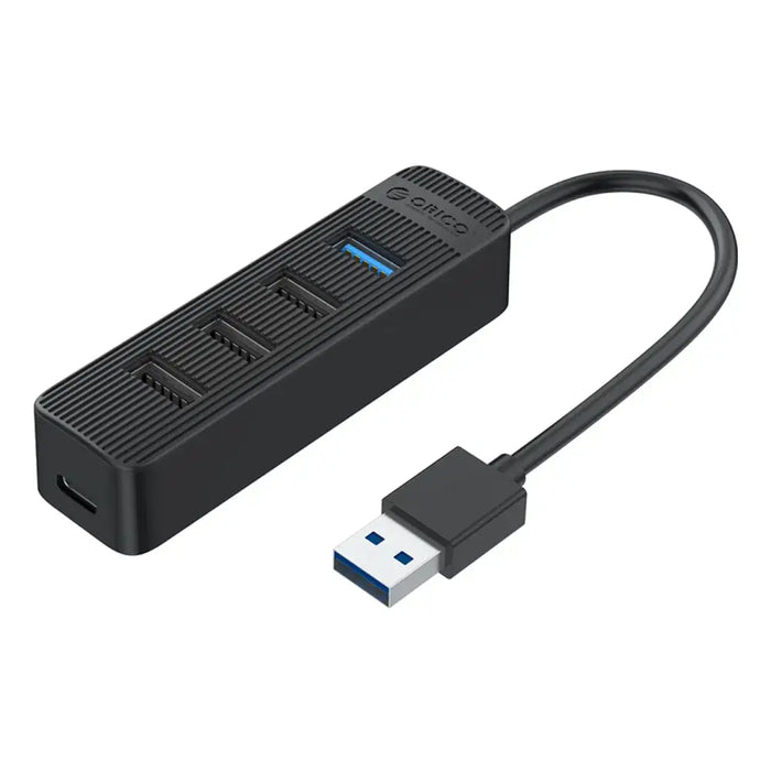 Orico TWU32-4A USB-A 3.1 hub / 1x USB-A 3.1 + 3x USB-A 2.0 + USB-C 5V/3A - black - USB hubs<<<HurtelXML