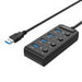 Orico USB 3.0. Hub with switches 4x USB (black) - Hubs<<<IT Accessories<<<InnproXML