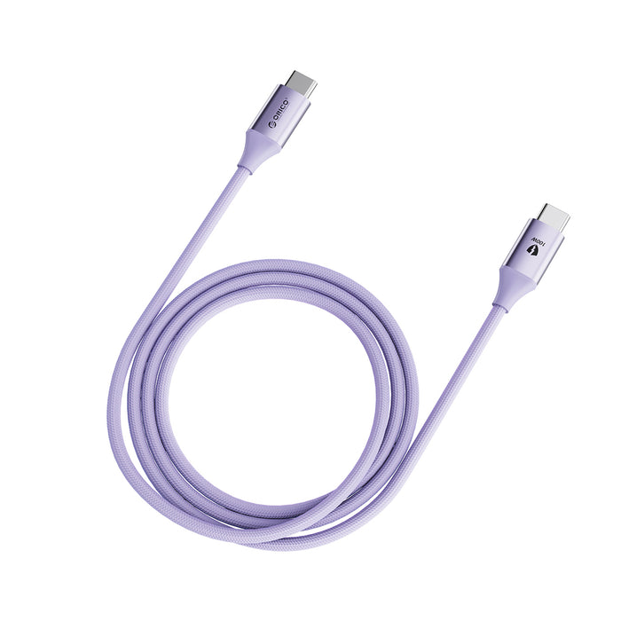 Orico CDX 100W 5A Power Delivery USB-C - USB-C cable 1m - purple