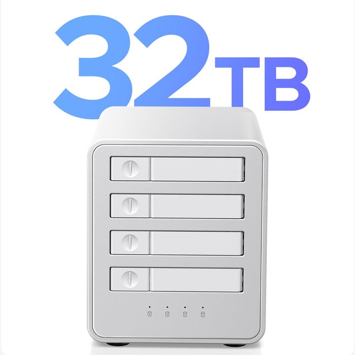 Orico 8848RC3 DAS Series 4-bay 2.5" HDD/SSD/M.2 SATA/mSATA Disk Array - White