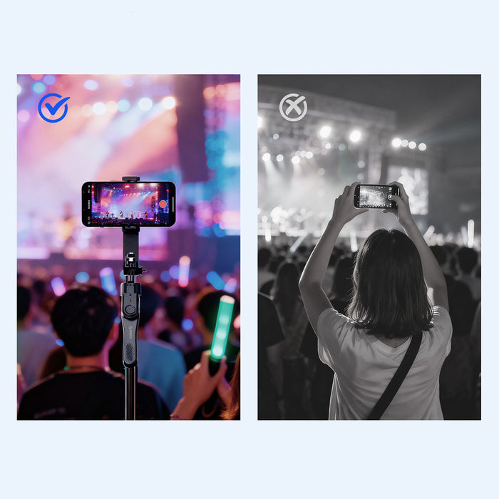 Selfie stick Orico SPM215 tripod 1/4" for phone camera with 360-degree rotation Bluetooth 5.2 - black