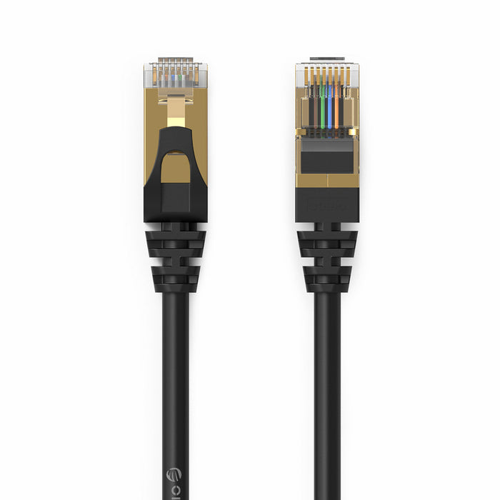 Orico PUG-C7 CAT7 10Gbps RJ45 Ethernet Network Cable Internet LAN Round 3m - Black