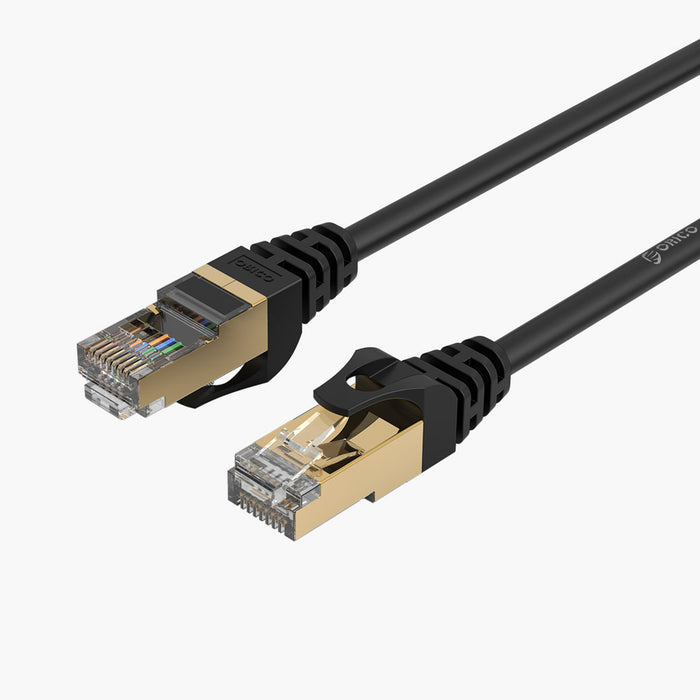 Orico PUG-C7 CAT7 10Gbps RJ45 Ethernet Network Cable Internet LAN Round 5m - Black