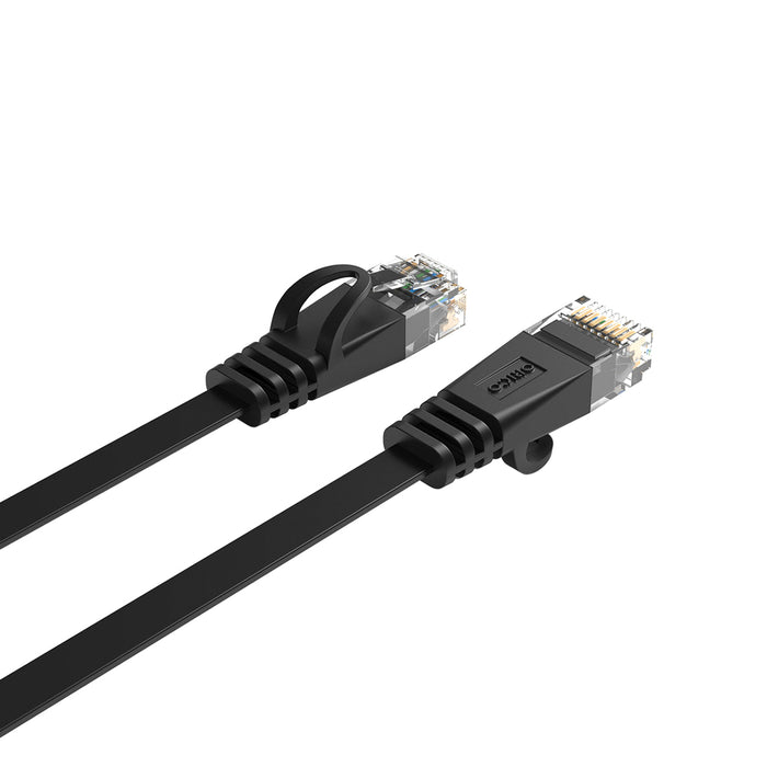 Orico PUG-C7B CAT7 10Gbps RJ45 Ethernet Network Cable Internet LAN Flat 5m - Black