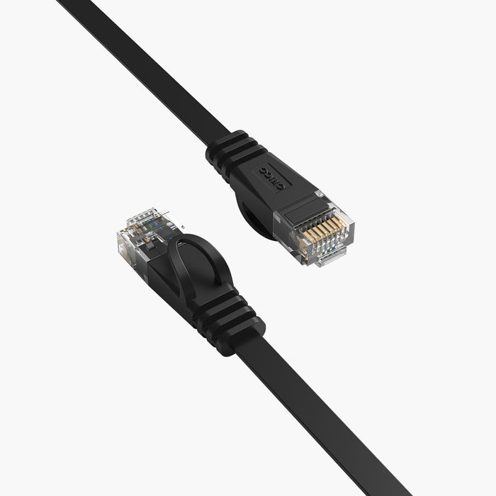 Orico PUG-C7B CAT7 10Gbps RJ45 Ethernet Network Cable Internet LAN Flat 8m - Black
