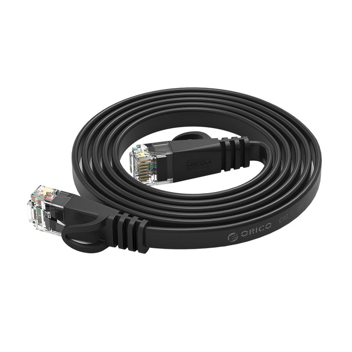 Orico PUG-C7B CAT7 10Gbps RJ45 Ethernet Network Cable Internet LAN Flat 20m - Black