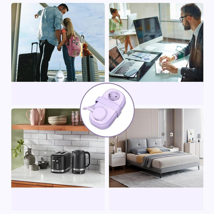 Orico AP3 20W GaN 5in1 Power Strip 2x AC + 2x USB-A + 1x USB-C - Purple