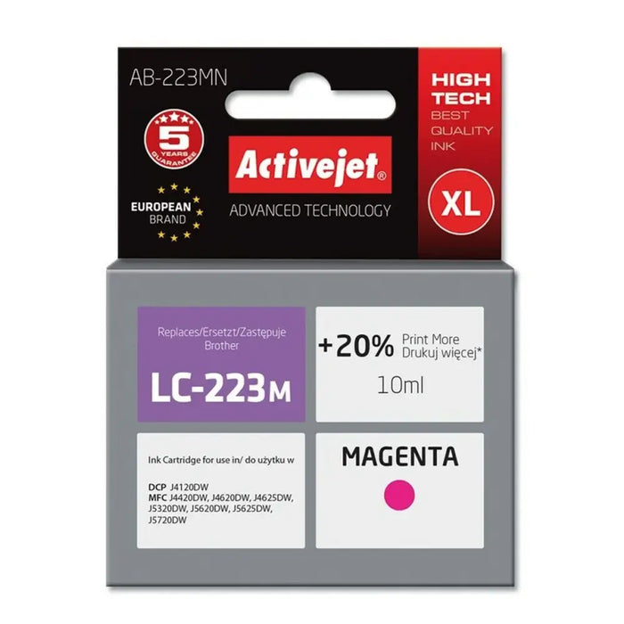 Original Ink Cartridge Activejet AB-223MN Magenta - Оригинални Касети с Мастило<<<Електроника Периферни и резервни