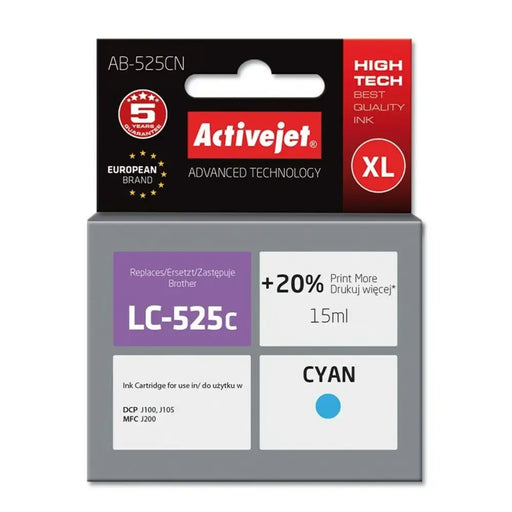 Original Ink Cartridge Activejet AB-525CN Cyan - Оригинални Касети с Мастило<<<Електроника Периферни и резервни