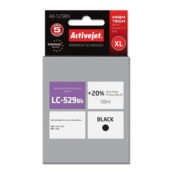 Original Ink Cartridge Activejet AB-529BN Black - Оригинални Касети с Мастило<<<Електроника Периферни и резервни