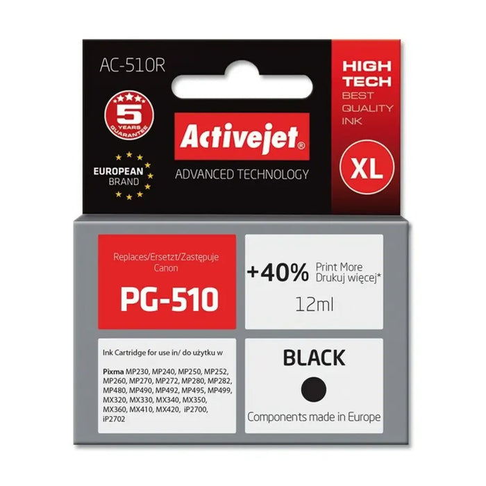 Original Ink Cartridge Activejet AC-510R Black - Оригинални Касети с Мастило<<<Електроника Периферни и резервни