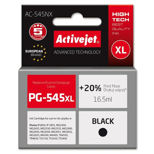 Original Ink Cartridge Activejet AC-545NX Black - Оригинални Касети с Мастило<<<Електроника Периферни и резервни