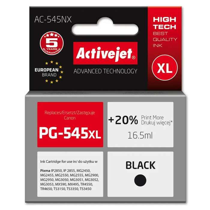 Original Ink Cartridge Activejet AC-545NX Black - Оригинални Касети с Мастило<<<Електроника Периферни и резервни