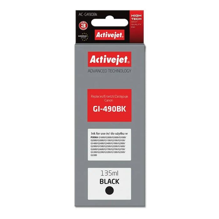 Original Ink Cartridge Activejet AC-G490Bk Black - Оригинални Касети с Мастило<<<Електроника Периферни и резервни