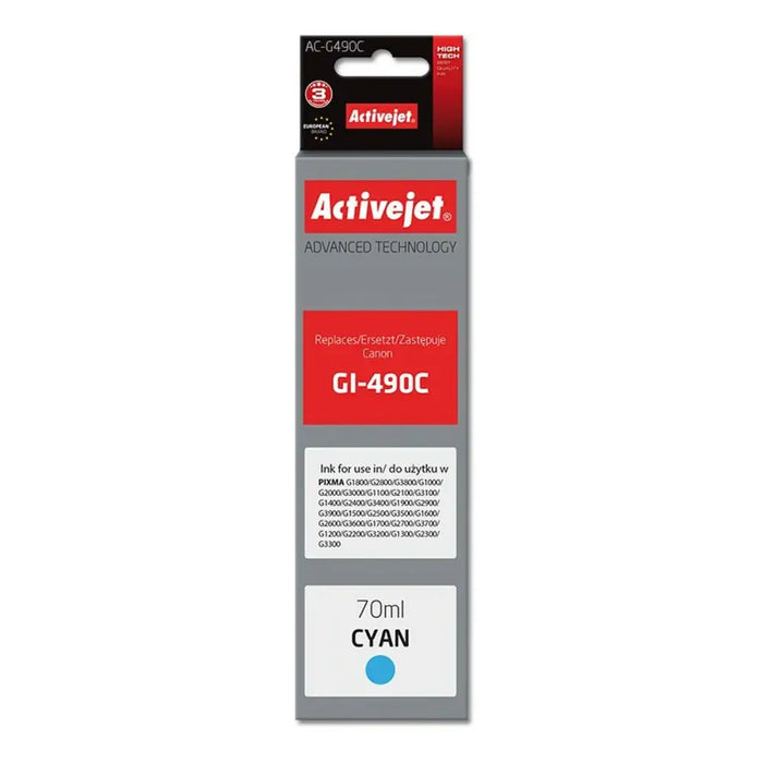 Original Ink Cartridge Activejet AC-G490C Cyan - Оригинални Касети с Мастило<<<Електроника Периферни и резервни
