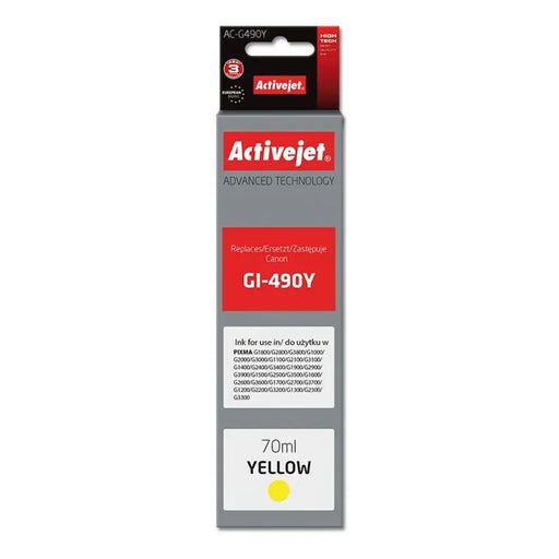 Original Ink Cartridge Activejet AC-G490Y Yellow - Оригинални Касети с Мастило<<<Електроника Периферни и резервни