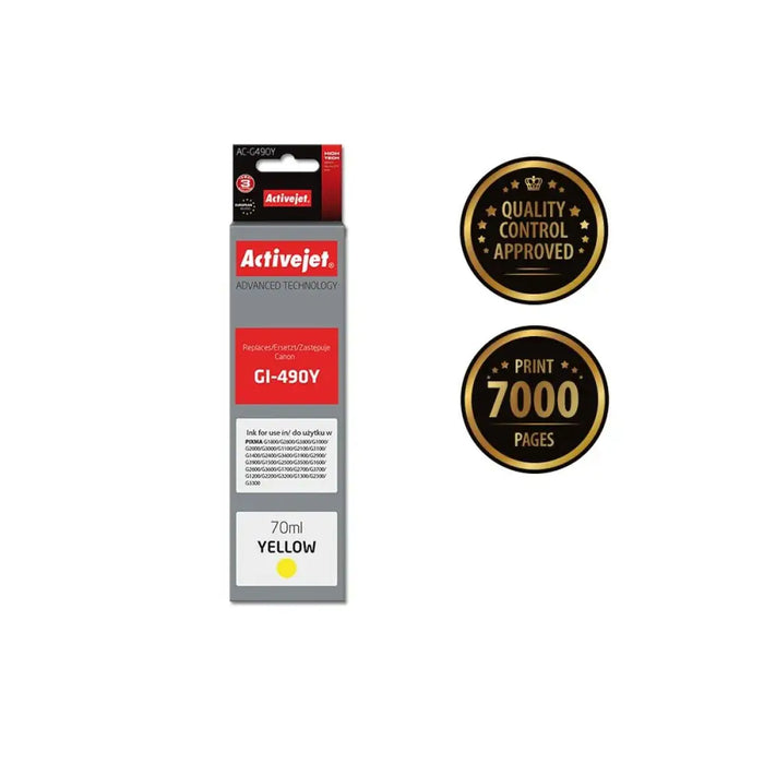 Original Ink Cartridge Activejet AC-G490Y Yellow - Оригинални Касети с Мастило<<<Електроника Периферни и резервни