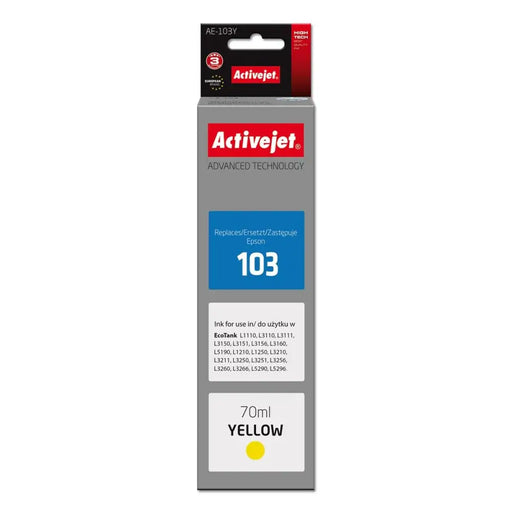 Original Ink Cartridge Activejet AE-103Y Yellow - Оригинални Касети с Мастило<<<Електроника Периферни и резервни