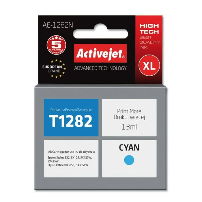 Original Ink Cartridge Activejet AE-1282N Cyan - Оригинални Касети с Мастило<<<Електроника Периферни и резервни