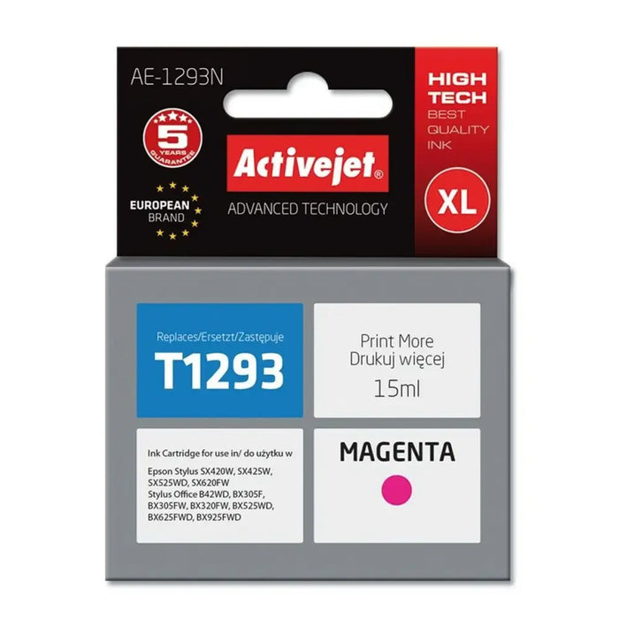 Original Ink Cartridge Activejet AE-1293N Magenta - Оригинални Касети с Мастило<<<Електроника Периферни и резервни