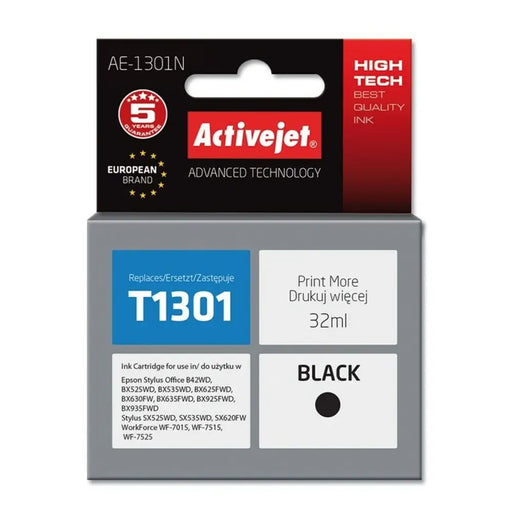 Original Ink Cartridge Activejet AE-1301N Black - Оригинални Касети с Мастило<<<Електроника Периферни и резервни